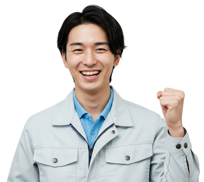 笑顔の男性技術者